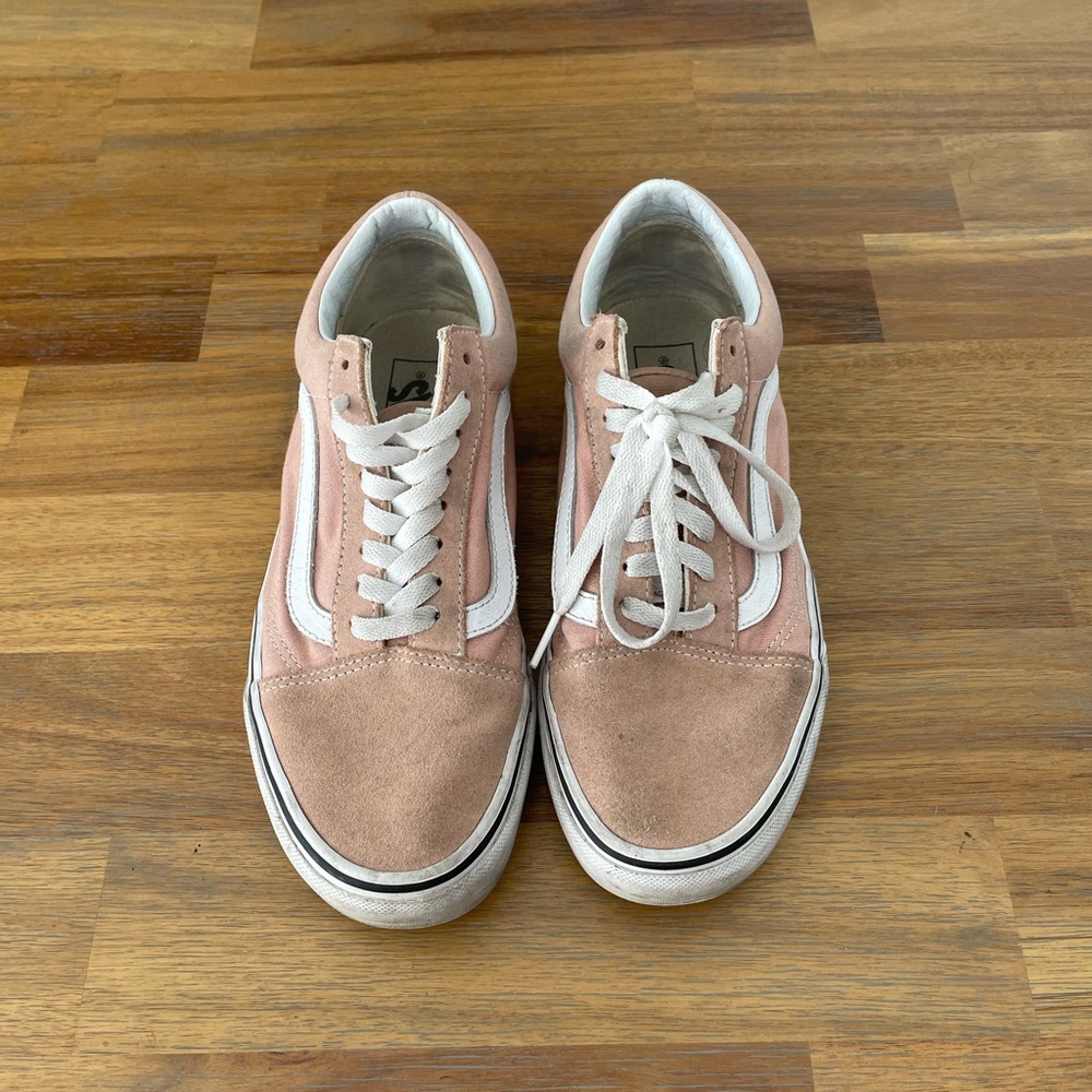 Pink Vans *worn in* size 8.5 womens sneakers